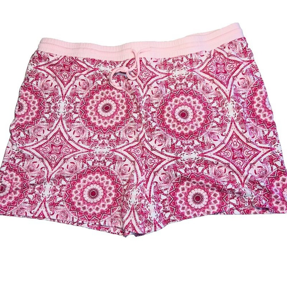 INK+IVY - Shorts Women's XXL Cotton Modal Medallion India Elephant Print